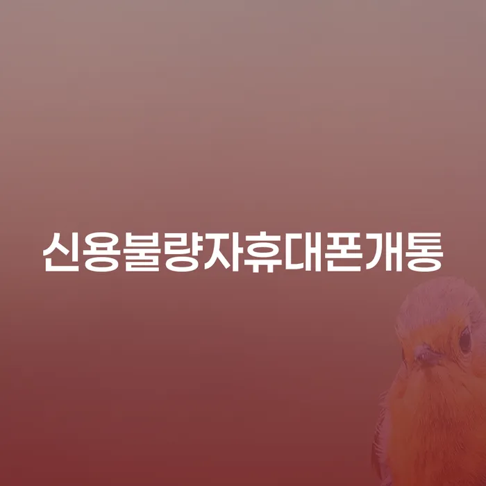 신용불량자휴대폰개통 개인회생 문제해결방법 잘 하는 사무소