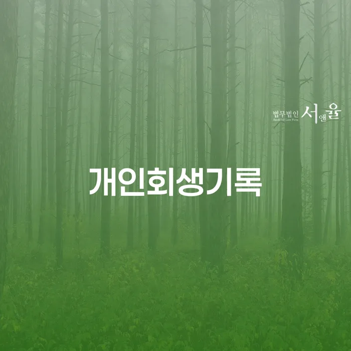광명시 신용불량자회복 개인회생 미리알기